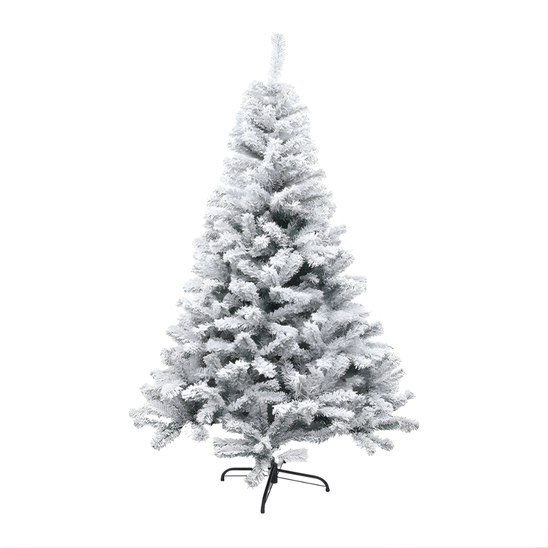 Pre-lit Christmas Tree with Metal Stand and Warm White Lights