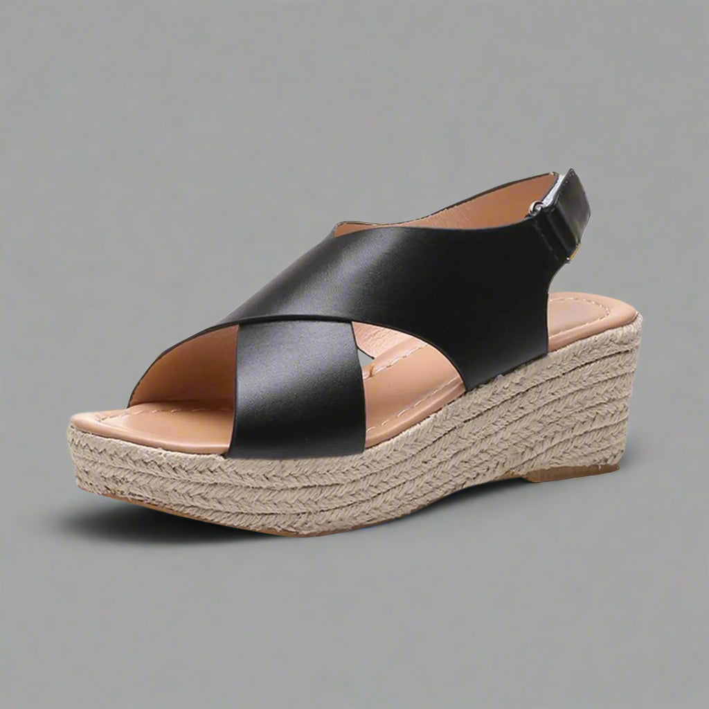 Women Comfortable Summer Sandals | Platform Espadrille Open Toe