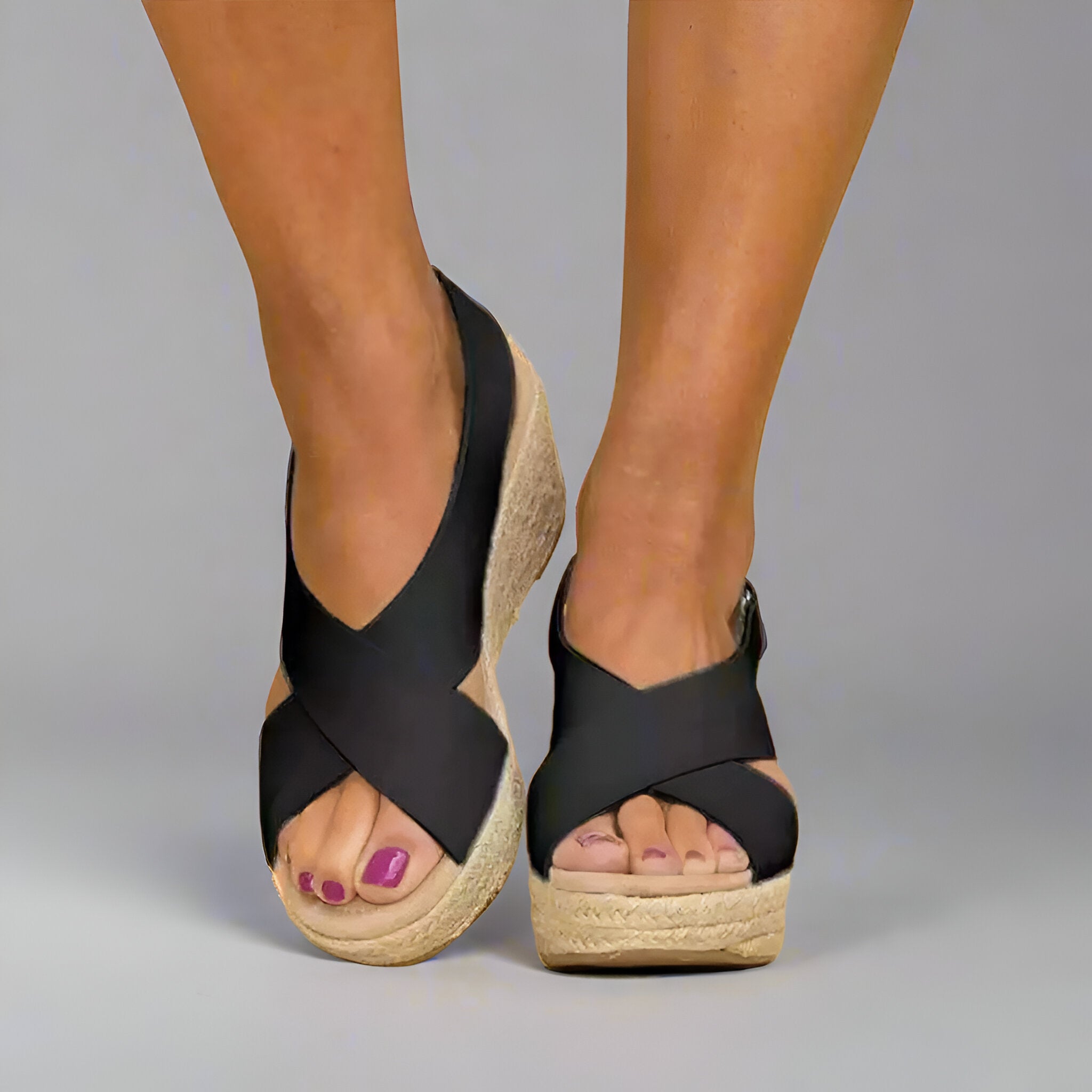 Women Comfortable Summer Sandals | Platform Espadrille Open Toe