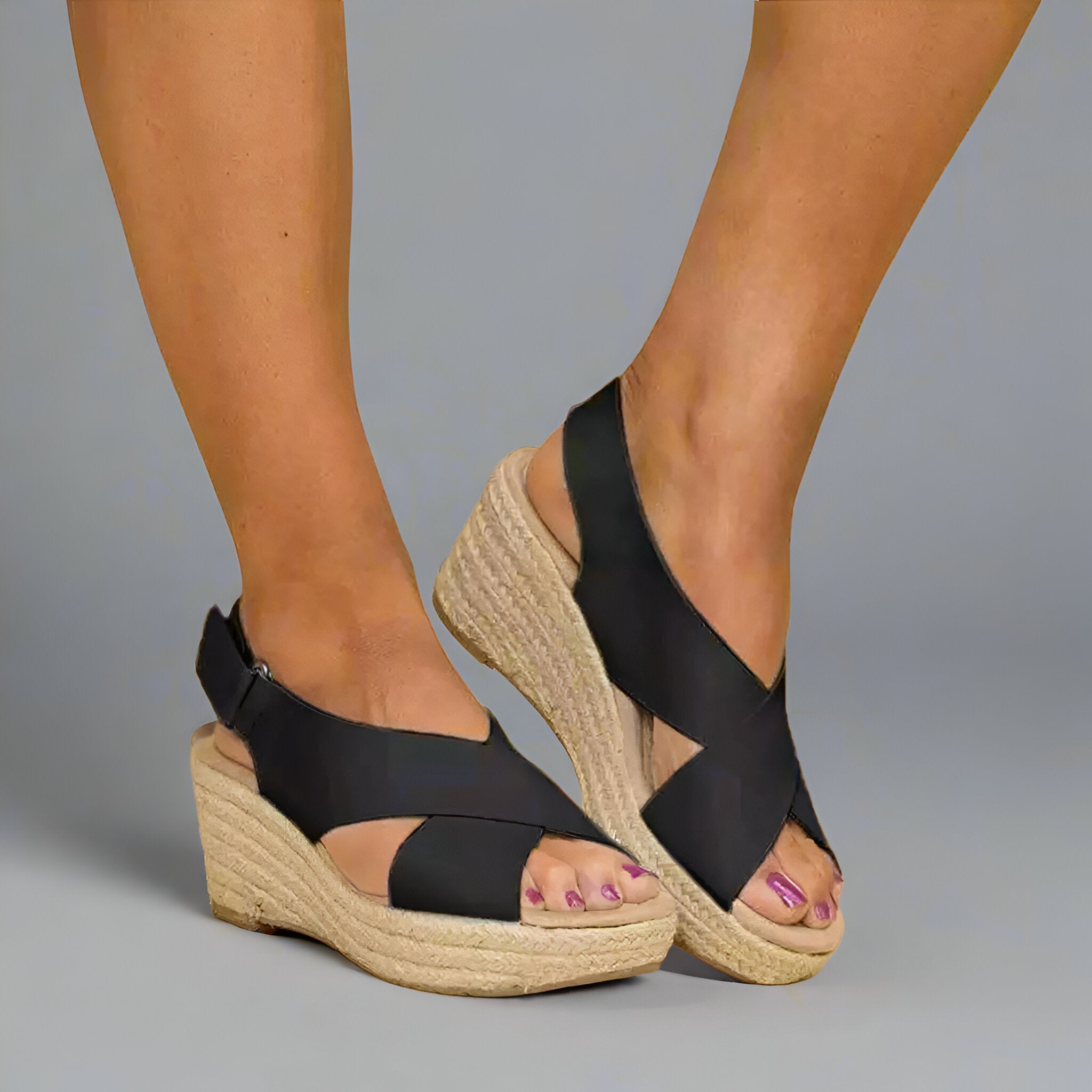 Women Comfortable Summer Sandals | Platform Espadrille Open Toe