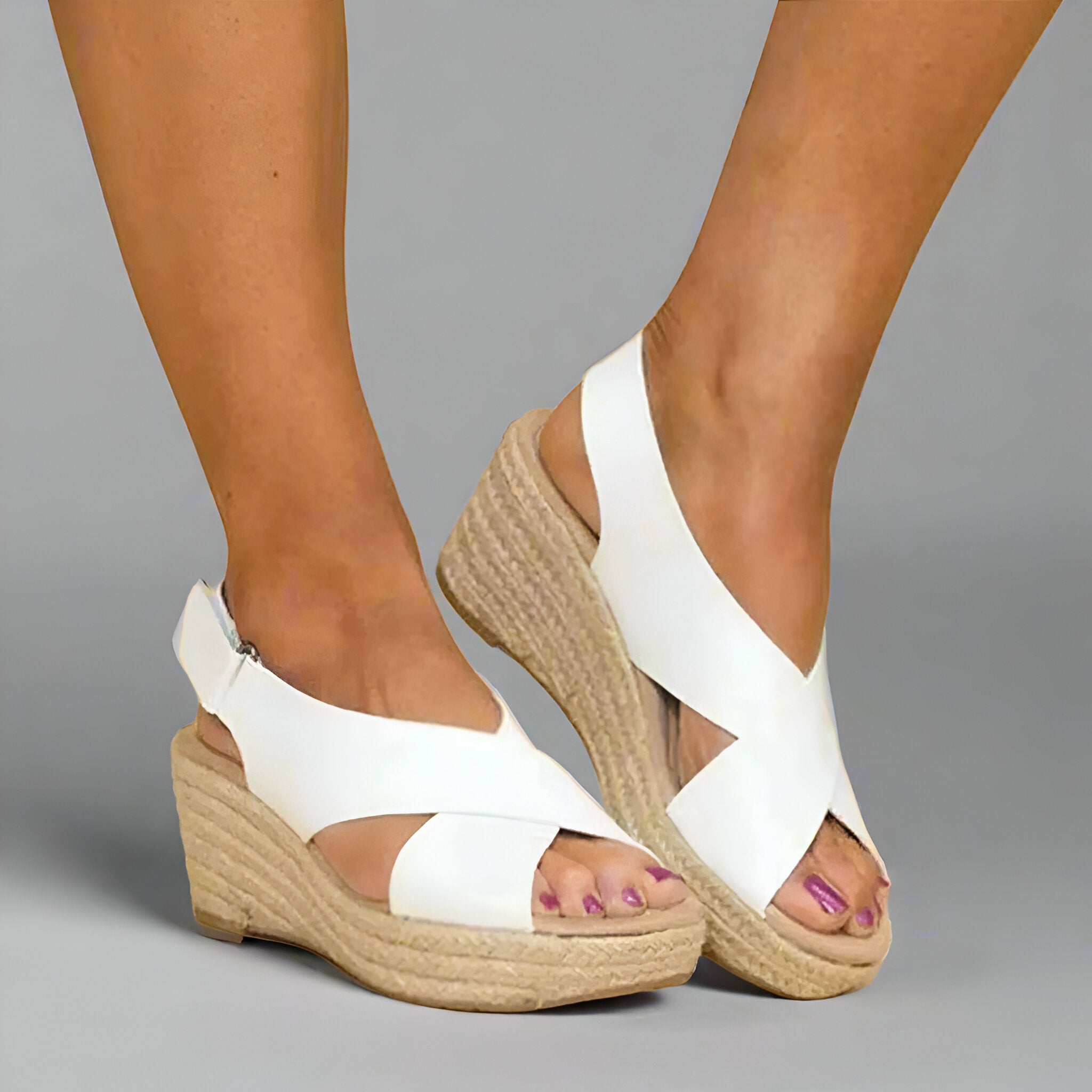 Women Comfortable Summer Sandals | Platform Espadrille Open Toe