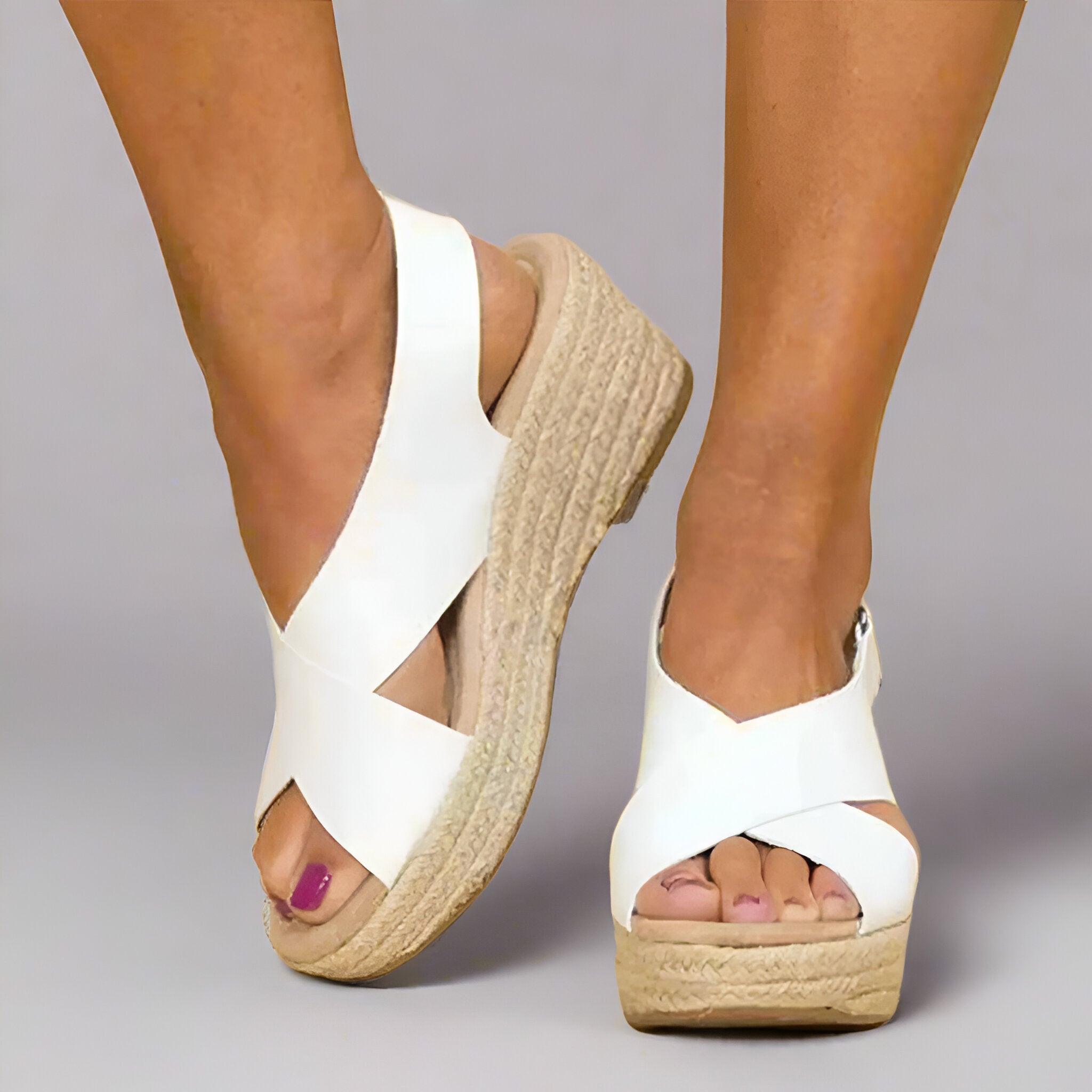 Women Comfortable Summer Sandals | Platform Espadrille Open Toe