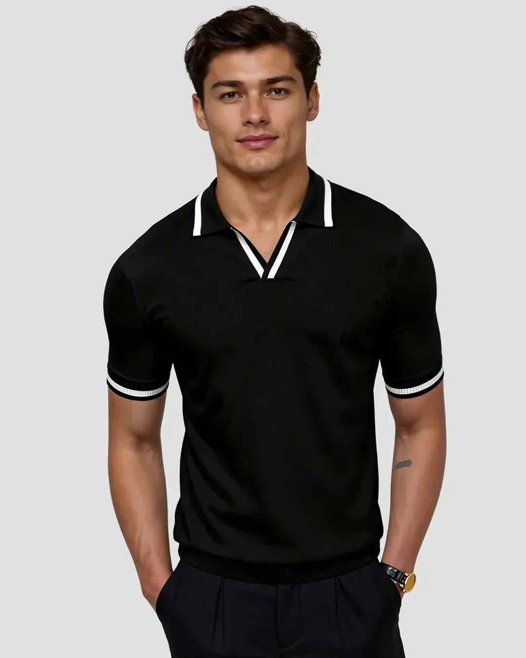 Men’s Slim Fit Polo Shirt | Short Sleeve Smart Casual