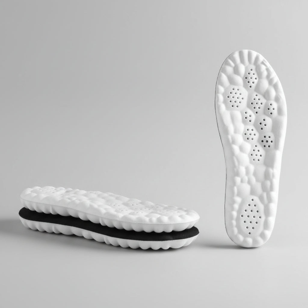 Shoe Insoles Men Women Breathable 4D Gel Cushion Support