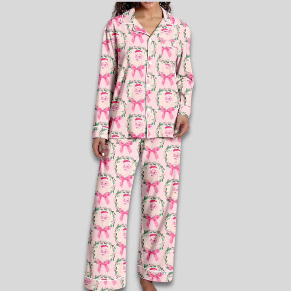 Women's Christmas Pajama Set Soft Two-Piece Loungewear