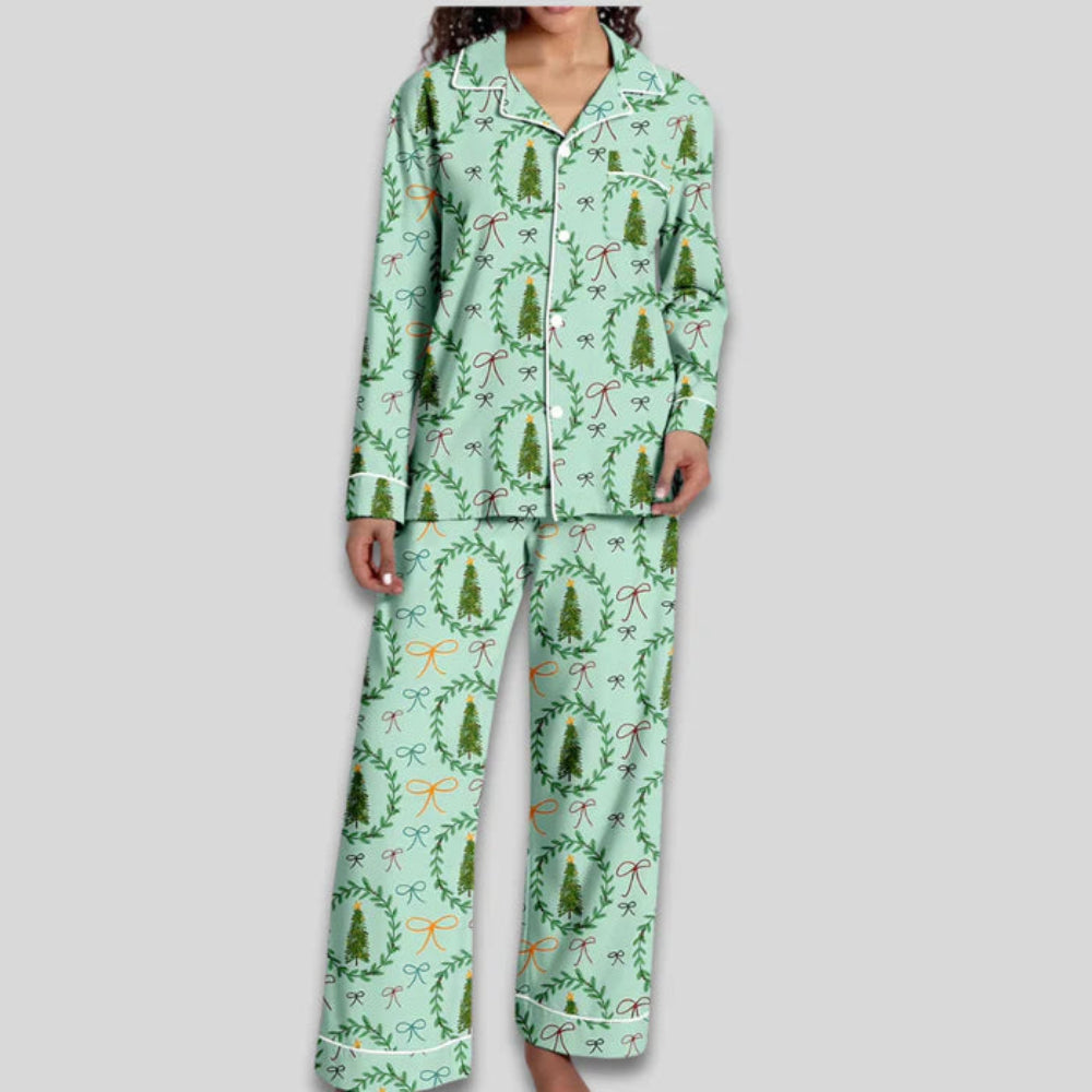 Women's Christmas Pajama Set Soft Two-Piece Loungewear