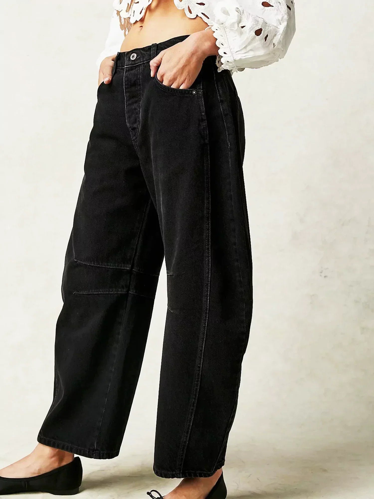 Women’s Baggy Jeans Pants | Wide Leg Trousers Casual