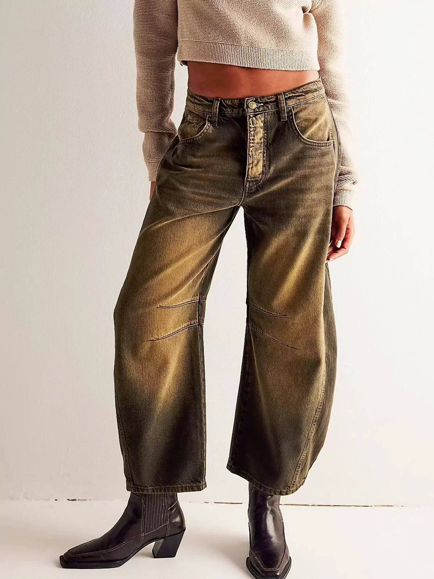 Women’s Baggy Jeans Pants | Wide Leg Trousers Casual