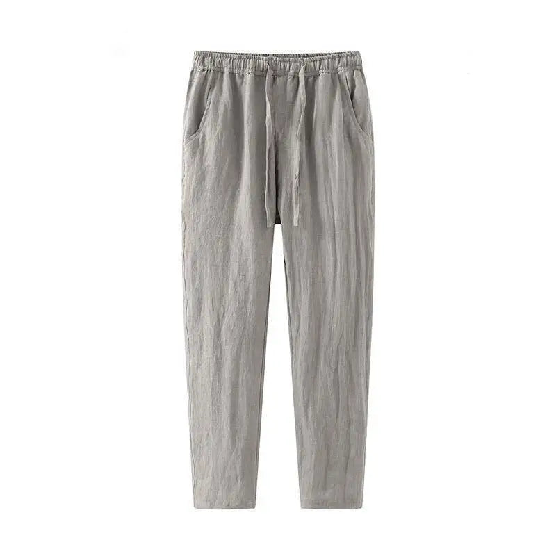 Men's Wide Leg Linen Pants | Casual Lightweight Fit