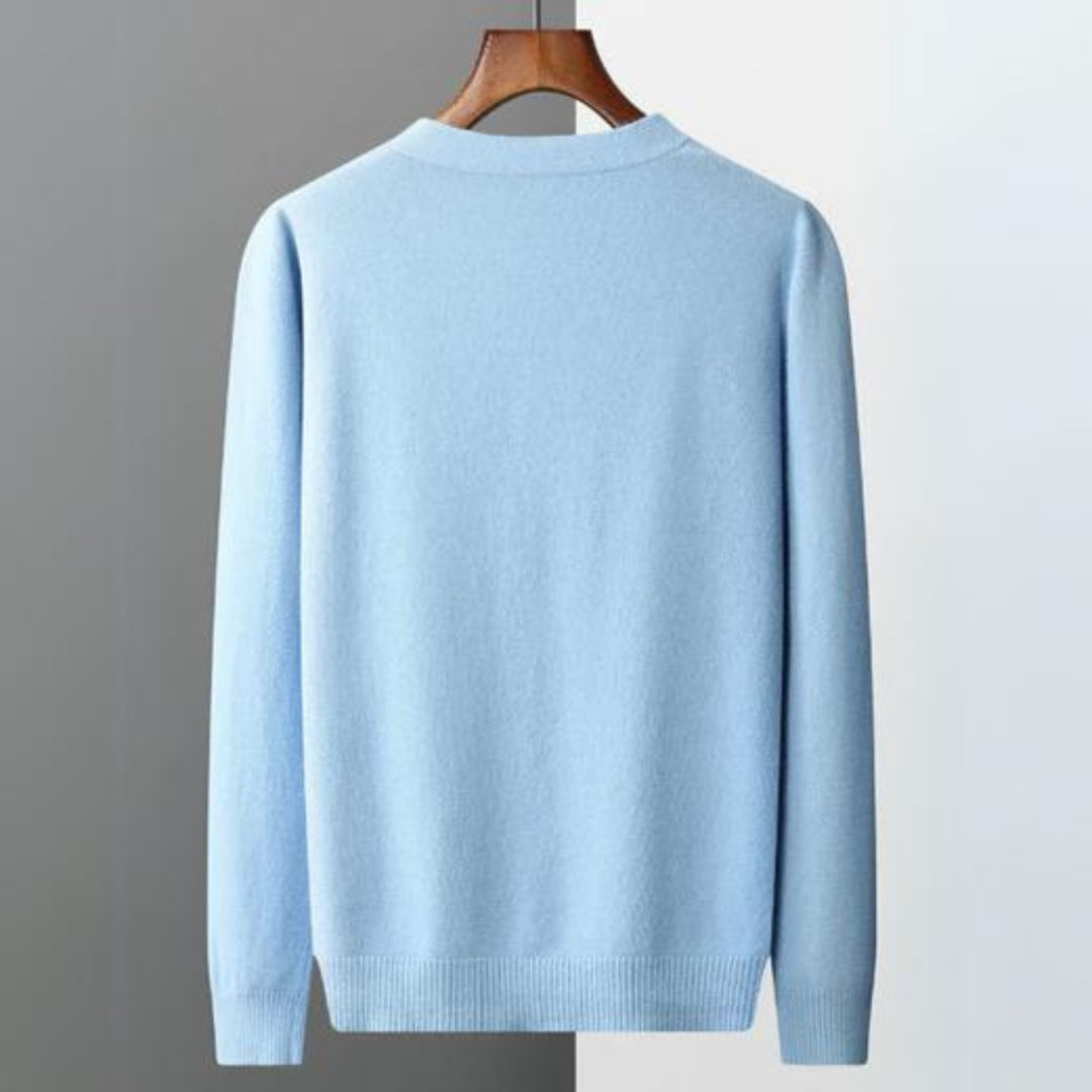 Men’s Knitted V-Neck Cardigan Sweater | Lightweight Long Fit