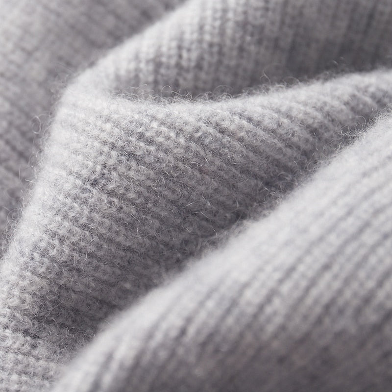 Men's cashmere zip hoodie sweater | pullover cardigan style
