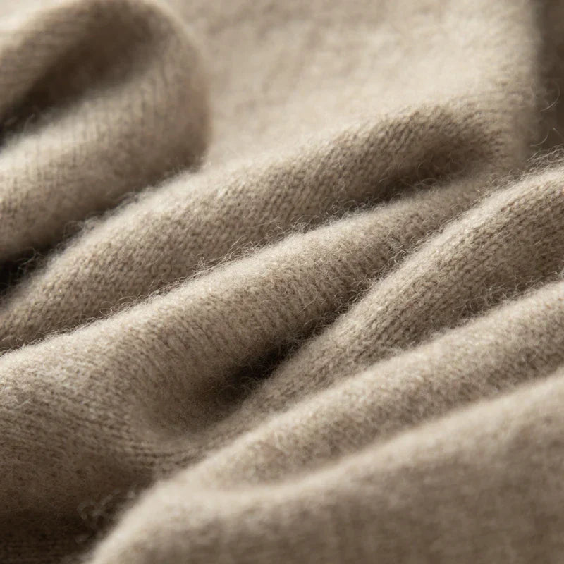 Men's Knit Long Sleeve Polo Sweater | Soft Cashmere Feel