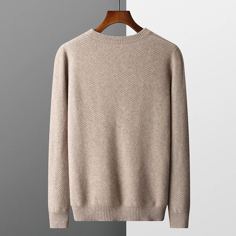 Men's Knit Cashmere Sweater | Warm Turtleneck Jumper