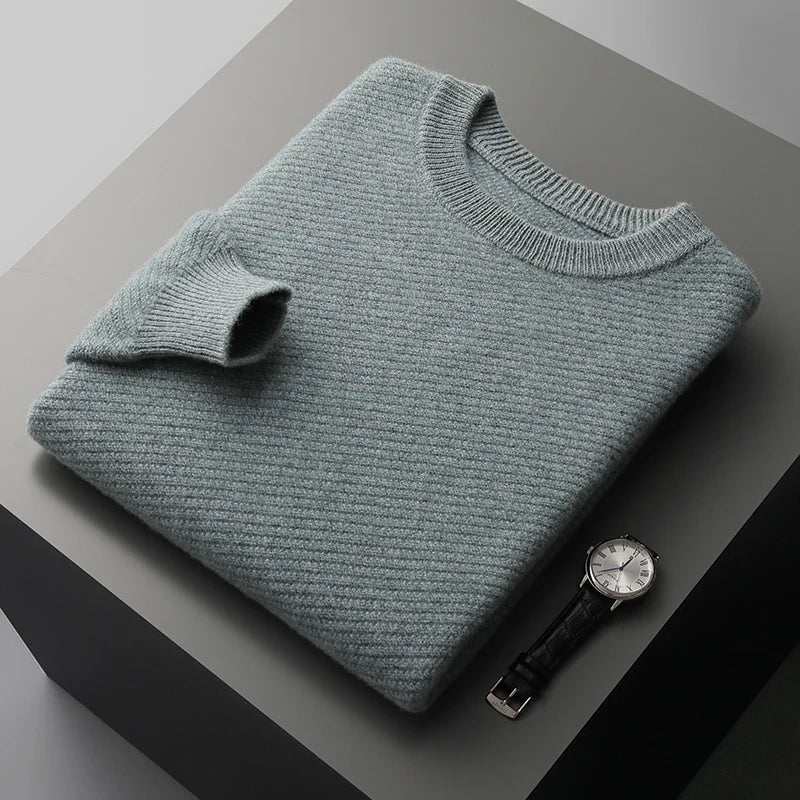 Men's Knit Cashmere Sweater | Warm Turtleneck Jumper