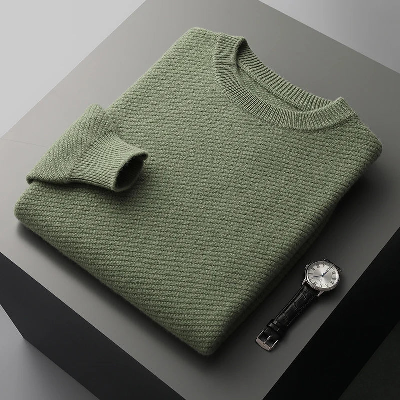 Men's Knit Cashmere Sweater | Warm Turtleneck Jumper
