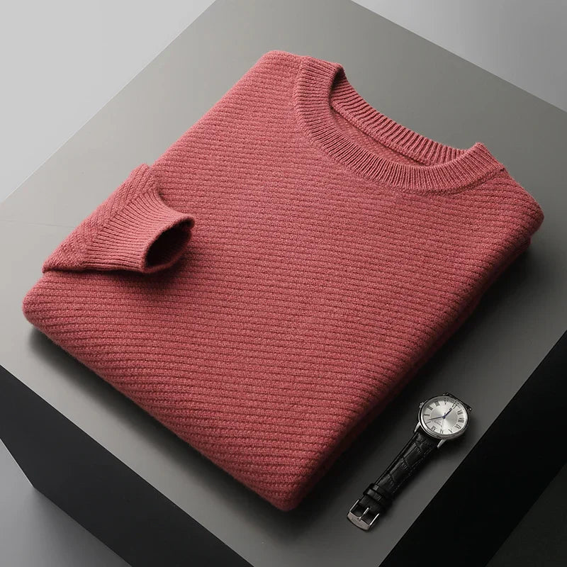 Men's Knit Cashmere Sweater | Warm Turtleneck Jumper
