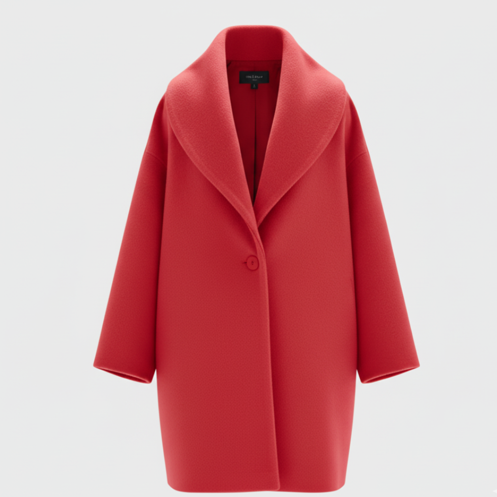 Women Oversized Wool Coat - Long Winter Overcoat