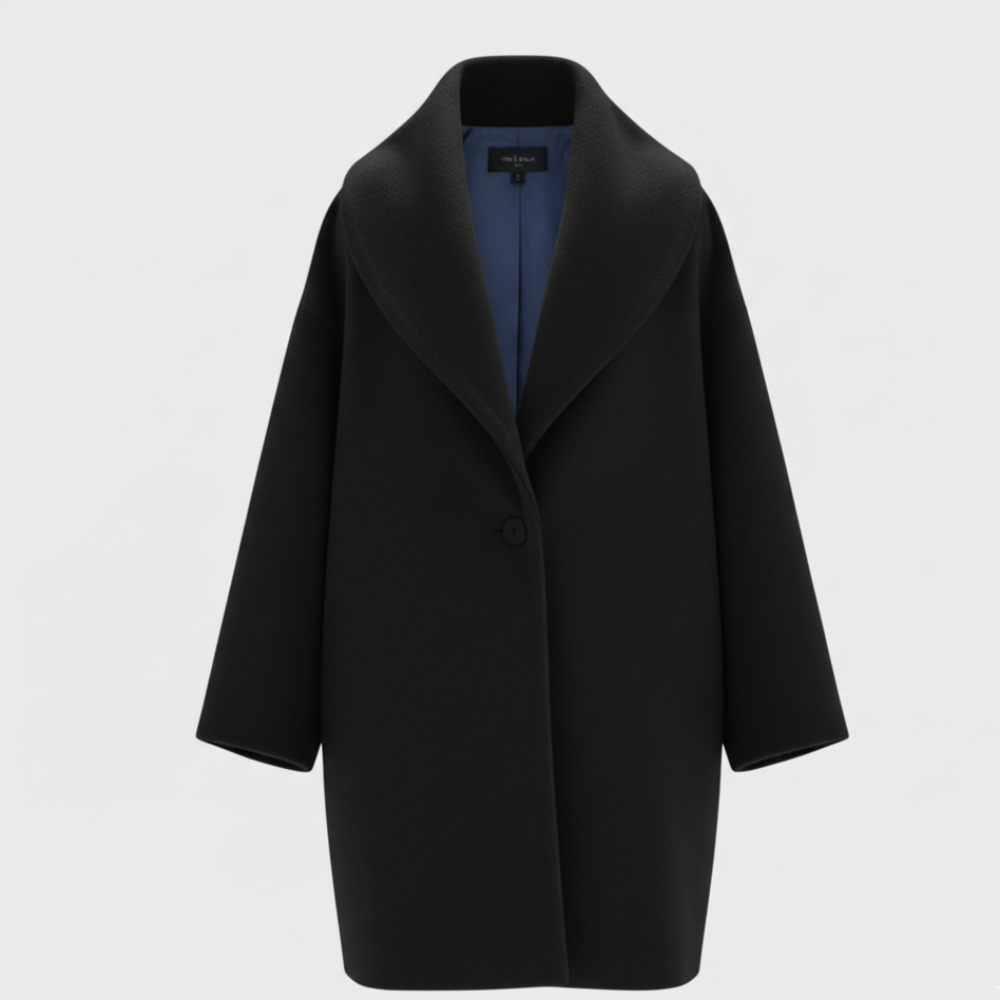 Women Oversized Wool Coat - Long Winter Overcoat