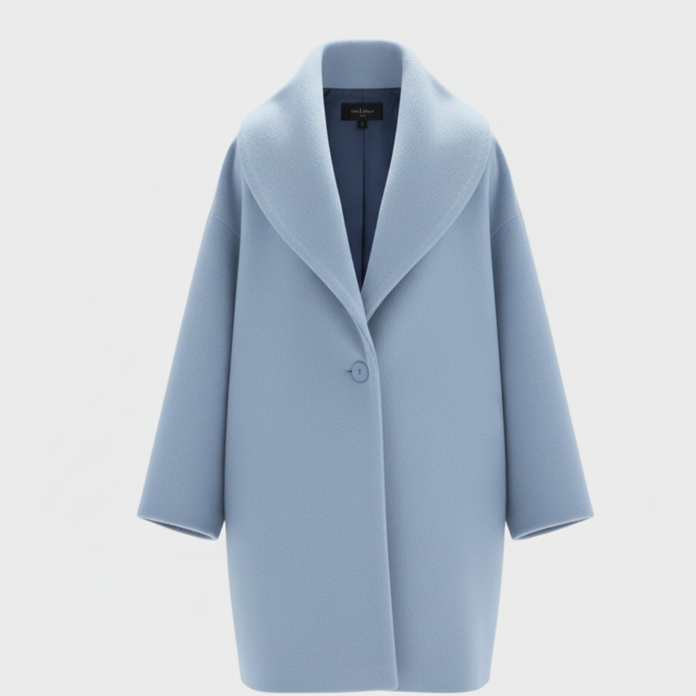 Women Oversized Wool Coat - Long Winter Overcoat