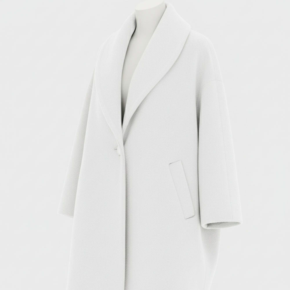 Women Oversized Wool Coat - Long Winter Overcoat