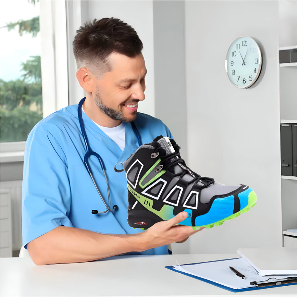 Men’s Waterproof Hiking Boots – Orthopedic Breathable