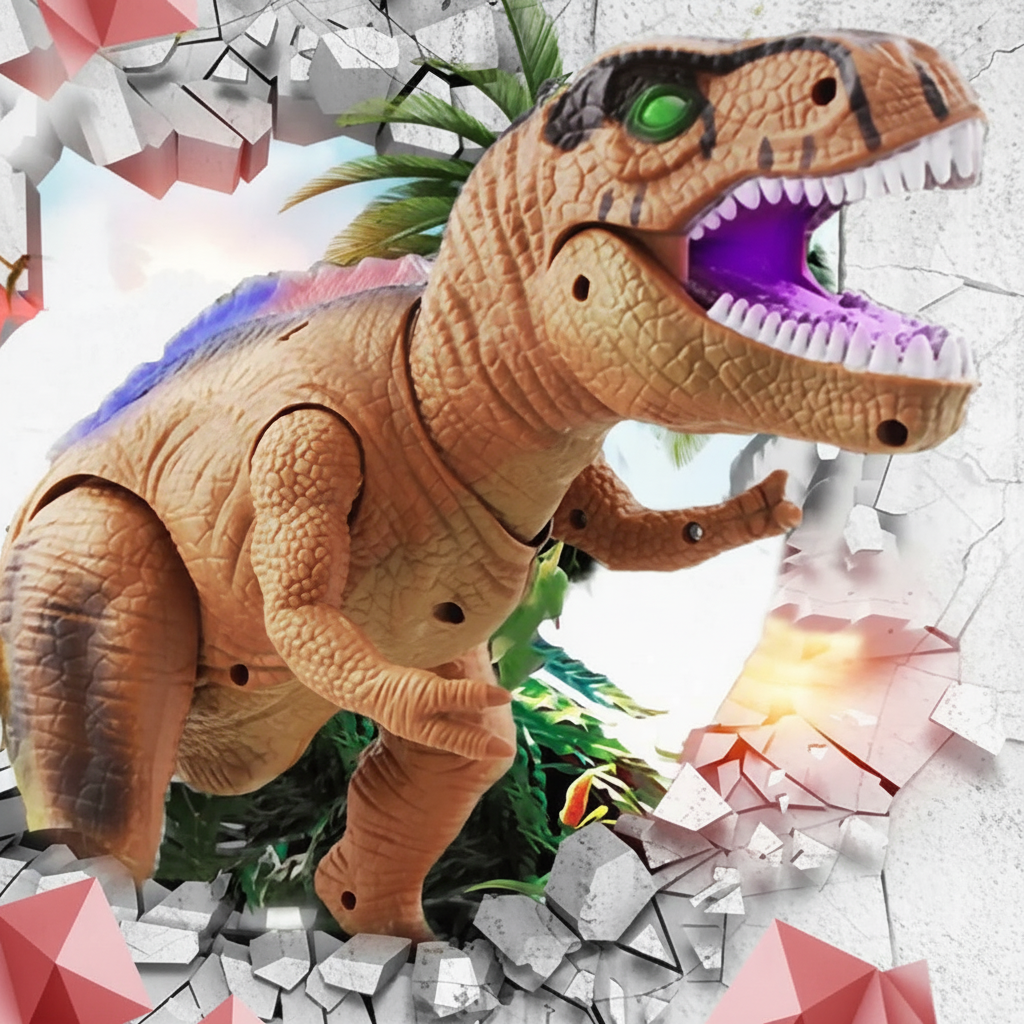 Dinosaur Toy Remote Control Walking Light-Up Roaring Model