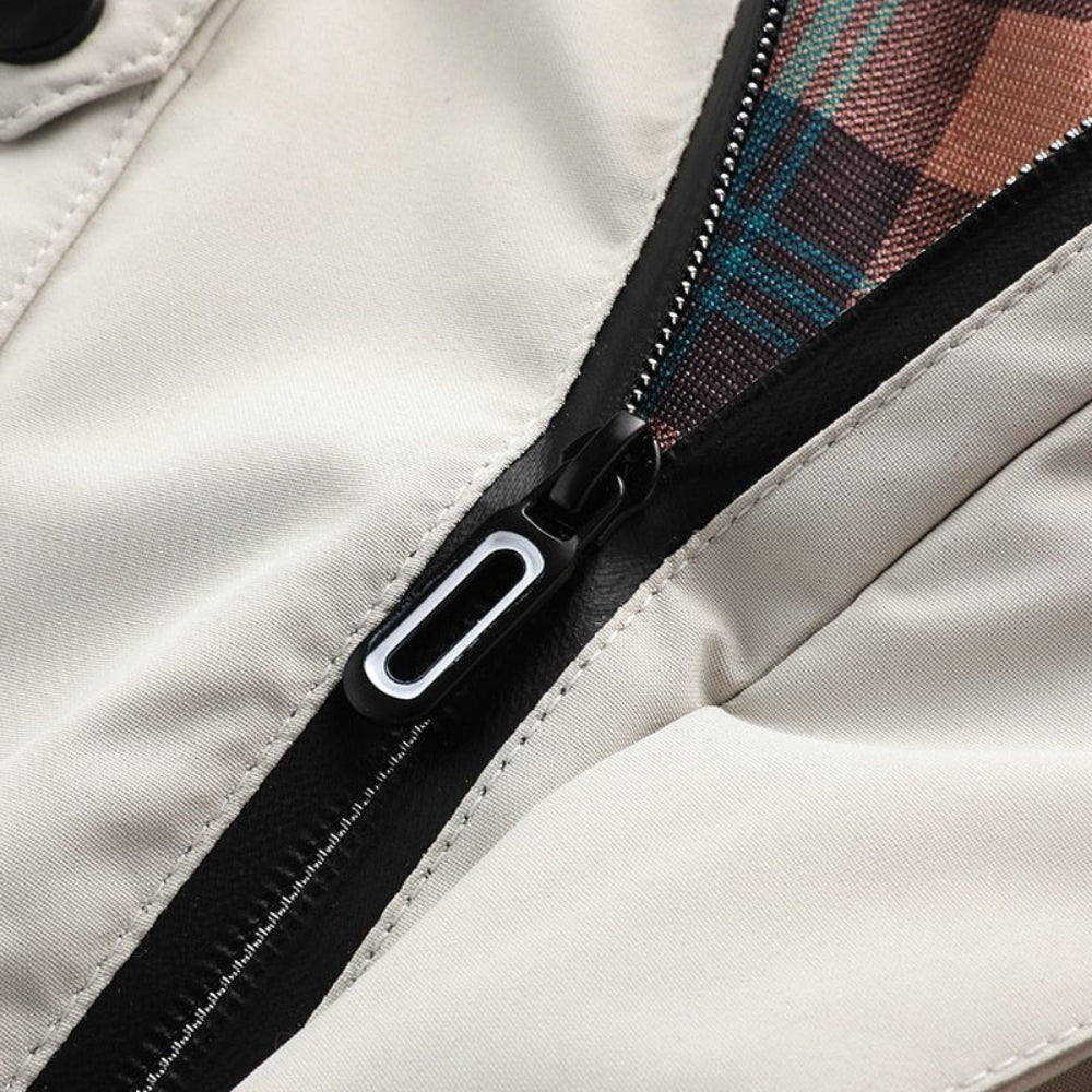 Men's Puffer Snow Jacket - Long Parka Windbreaker