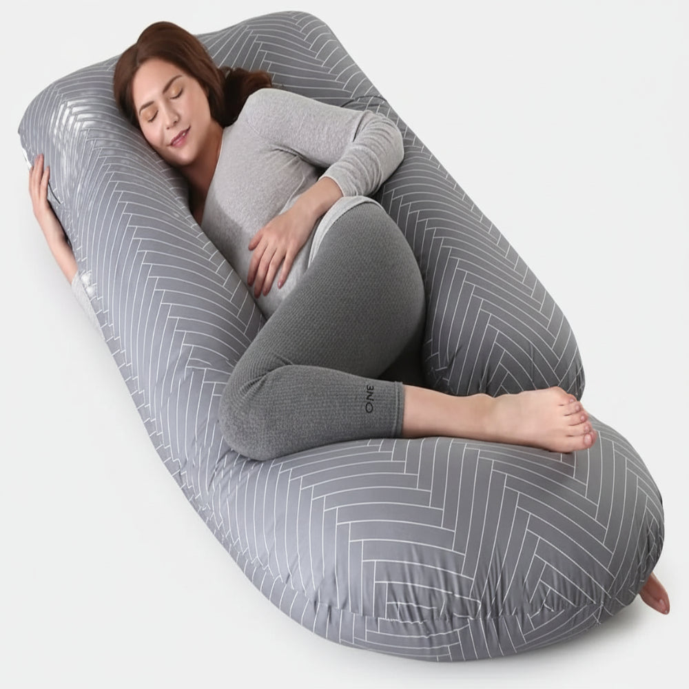 Body Pillow Velvet Full Body Maternity Support Cushion Sleep