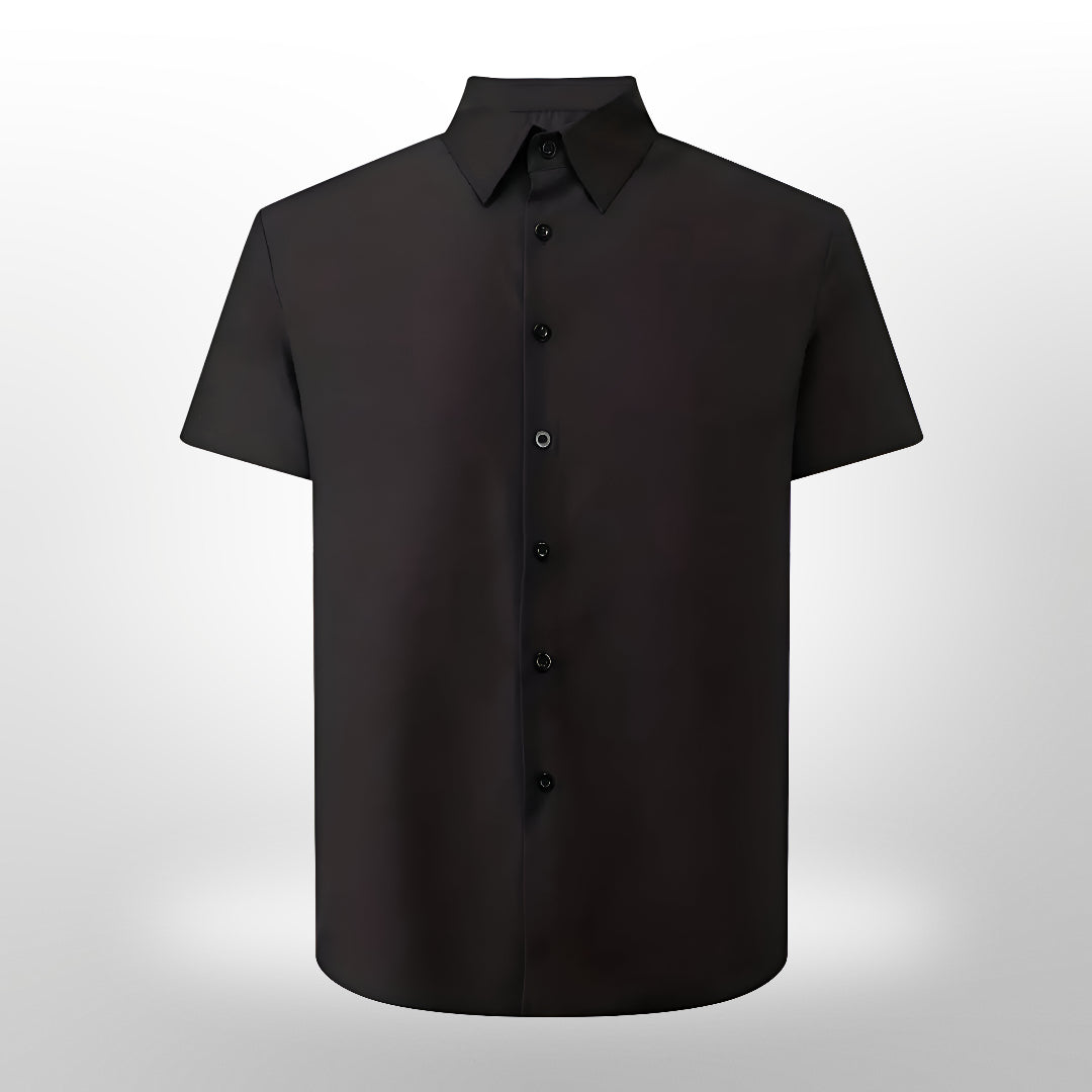 Men's Tight Short Sleeve Shirt | Button Up Casual