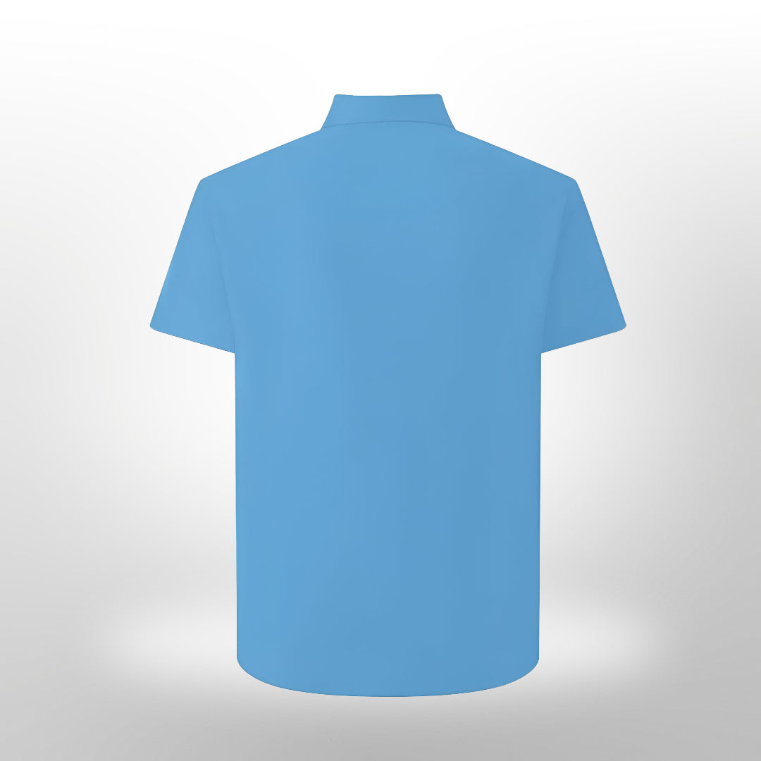 Men's Tight Short Sleeve Shirt | Button Up Casual
