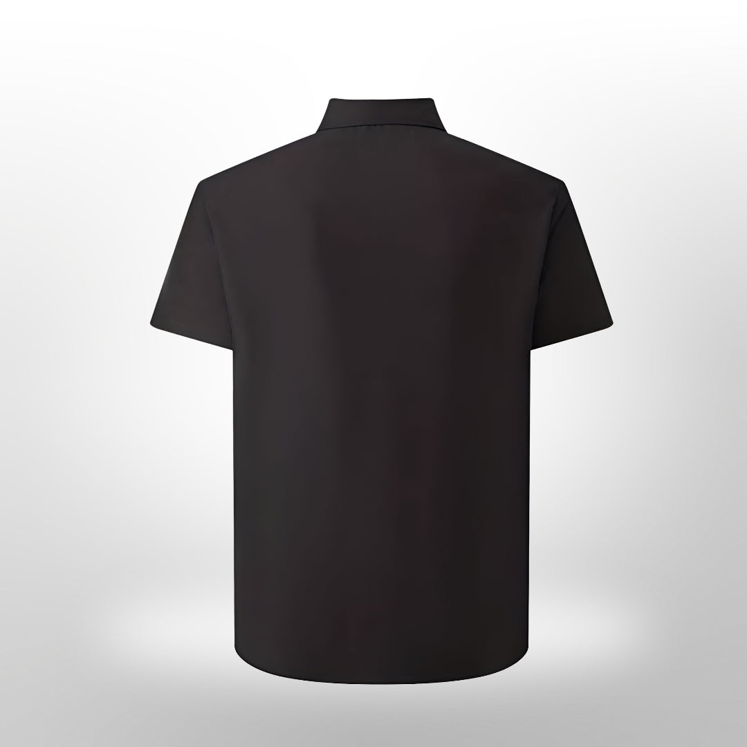Men's Tight Short Sleeve Shirt | Button Up Casual