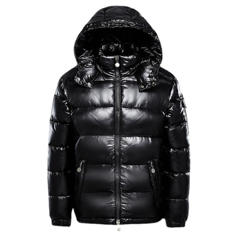 Men's Puffer Jacket Hooded Winter Coat – Long Lightweight