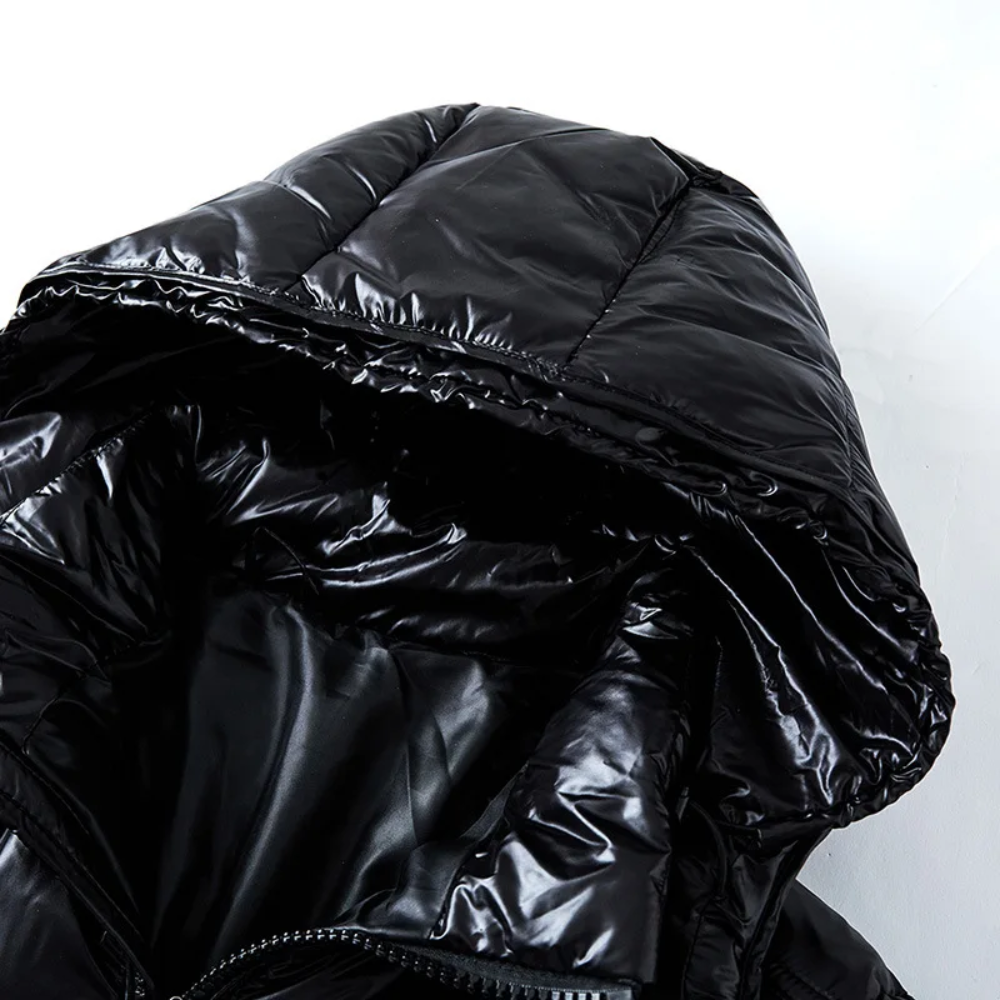 Men's Puffer Jacket Hooded Winter Coat – Long Lightweight