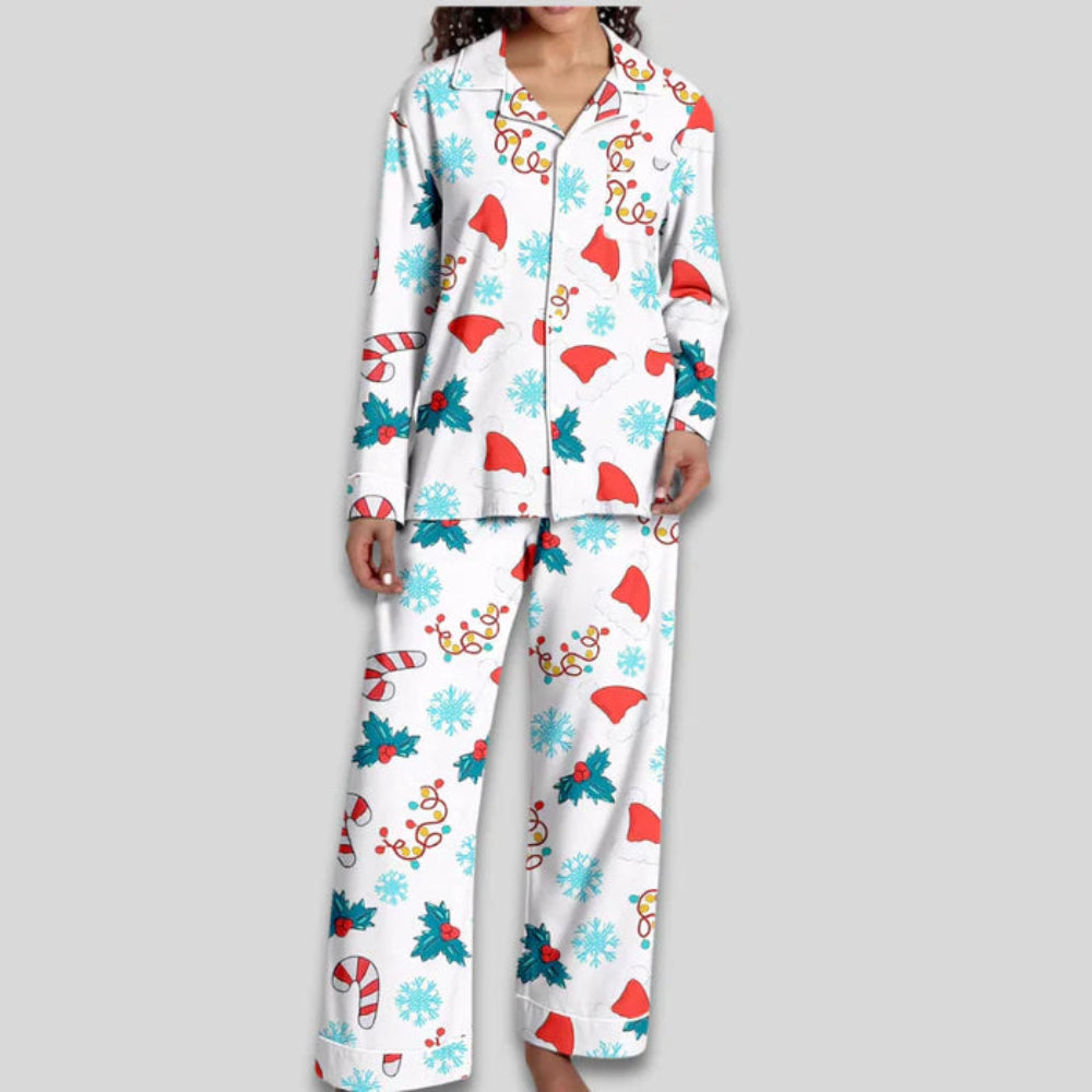 Women's Christmas Pajama Set Soft Two-Piece Loungewear