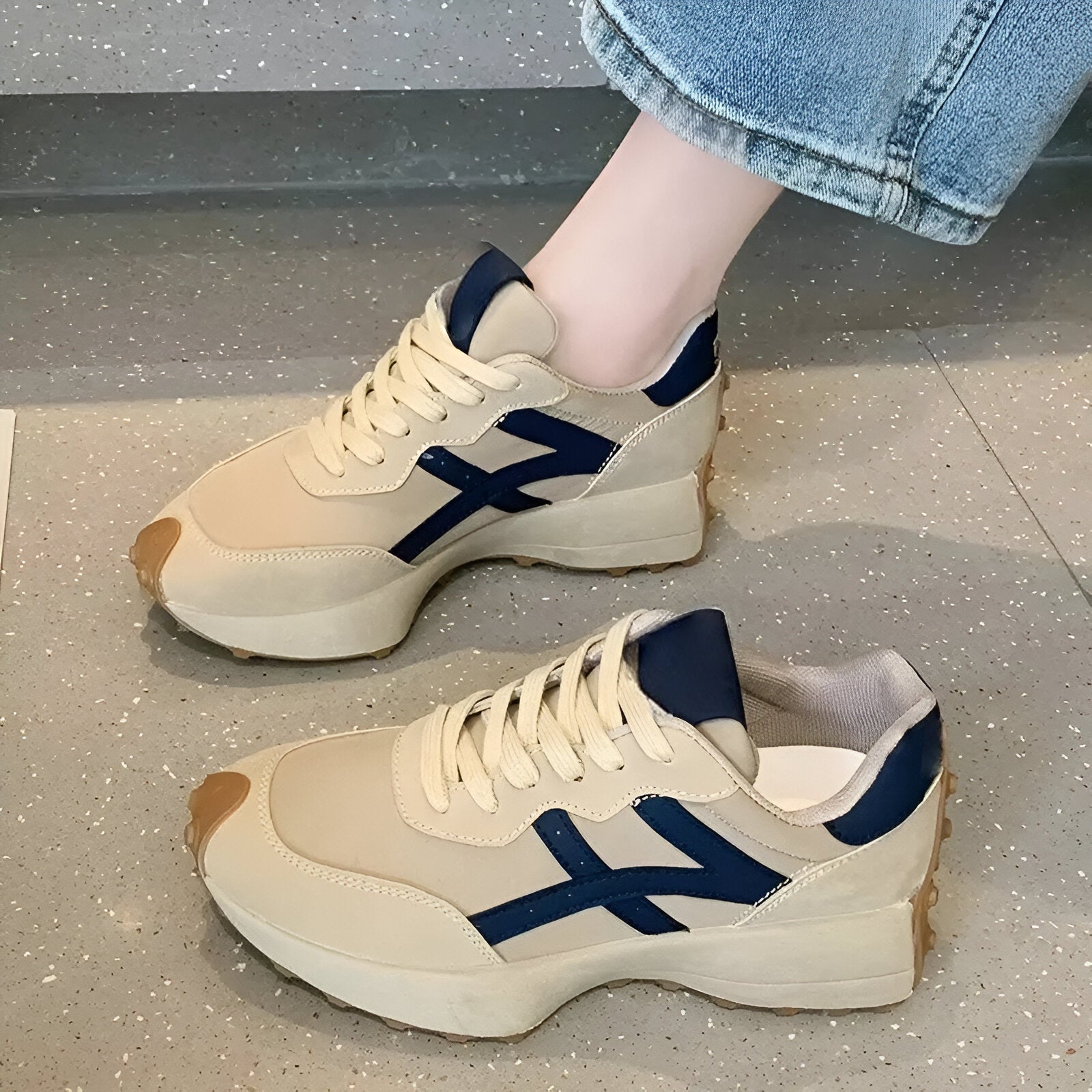 Women’s Running Platform Sneakers | Arch Support Grip
