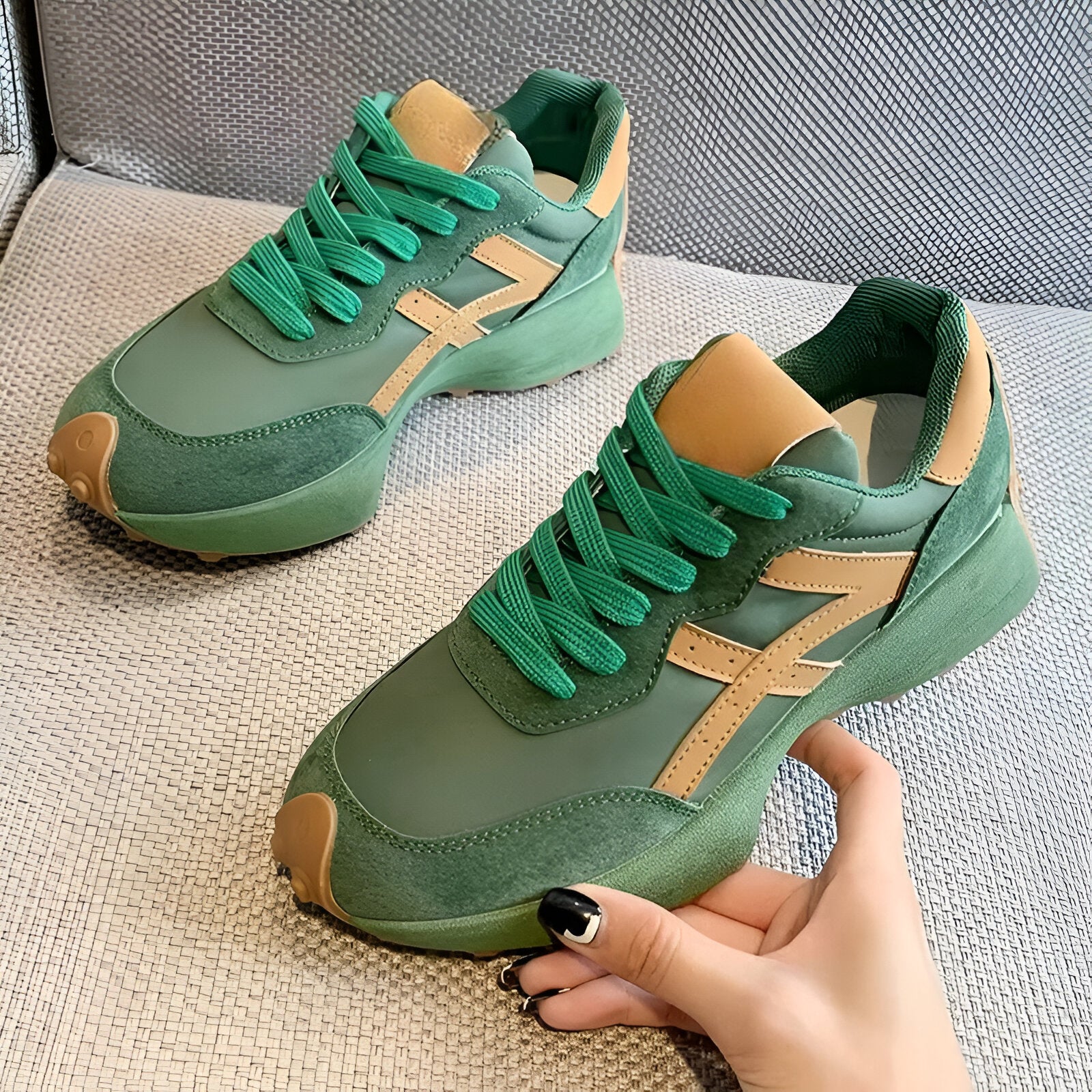 Women’s Running Platform Sneakers | Arch Support Grip