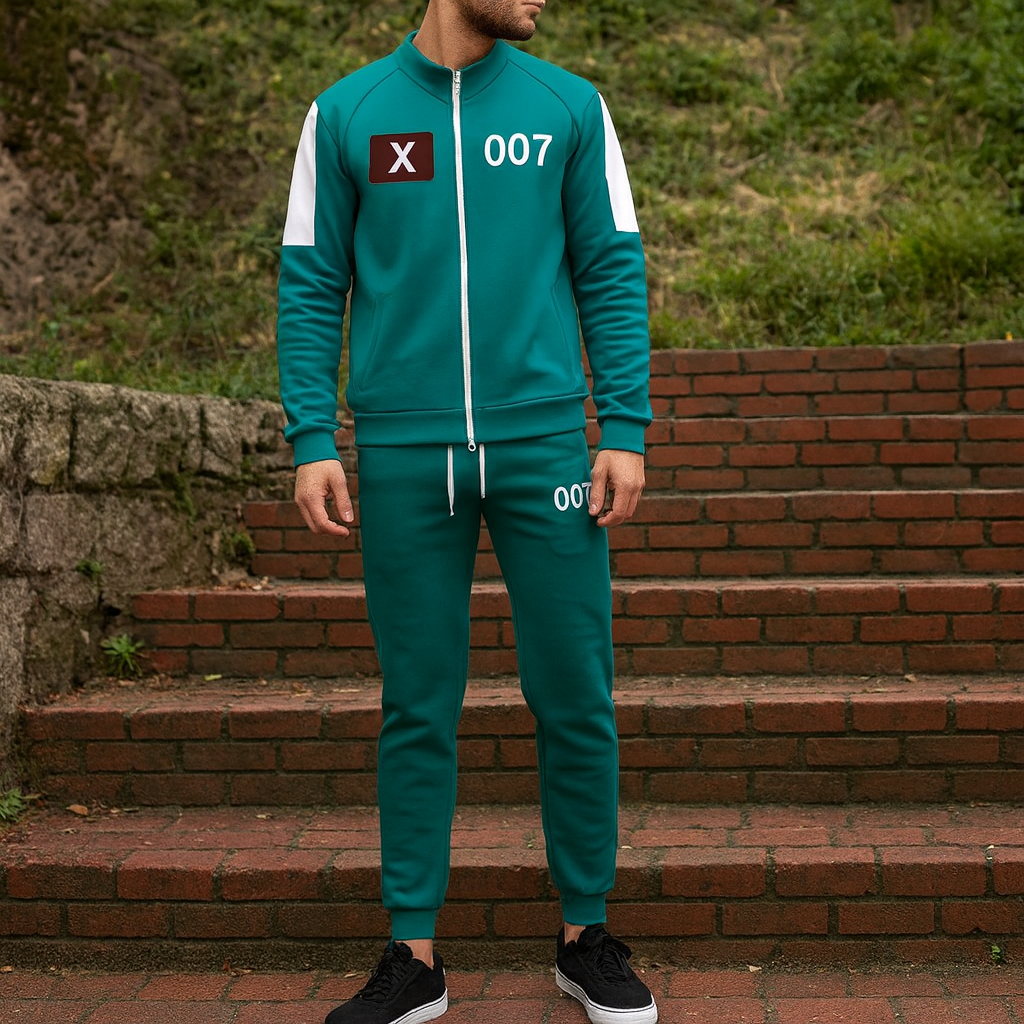 Unisex Two Piece Tracksuit Set Pants Top Outfit