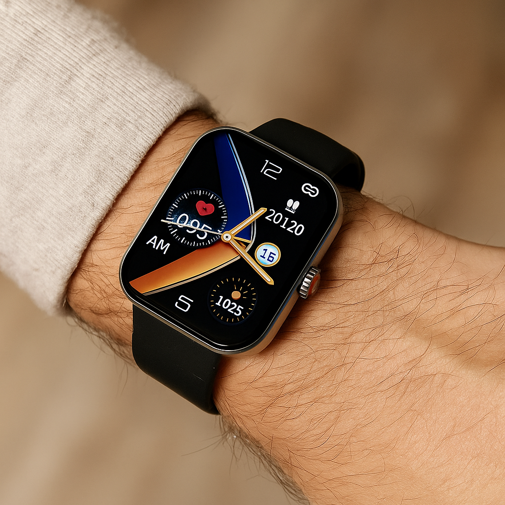 Smartwatch AMOLED Display Fitness Health Tracking Features