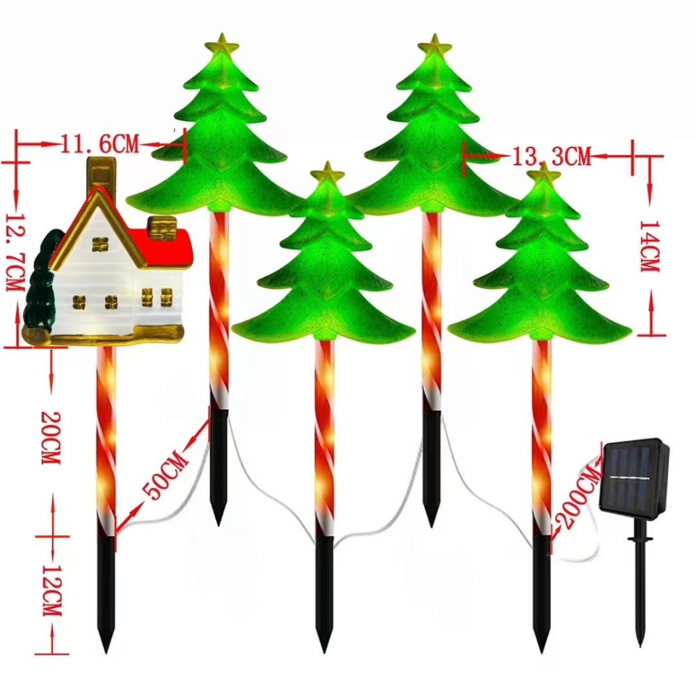 Christmas Pathway Light Outdoor Solar Garden Decoration Stake