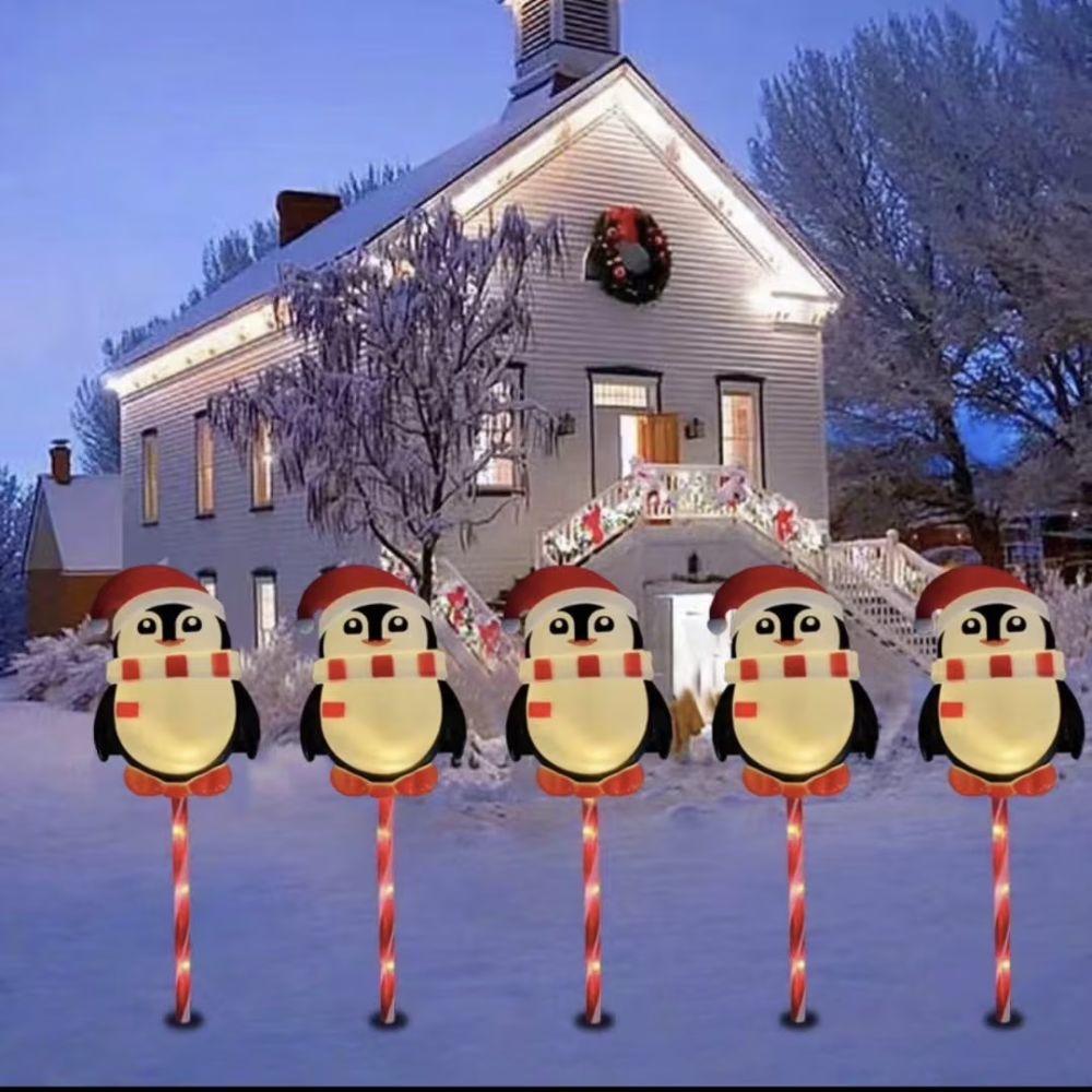 Christmas Pathway Light Outdoor Solar Garden Decoration Stake