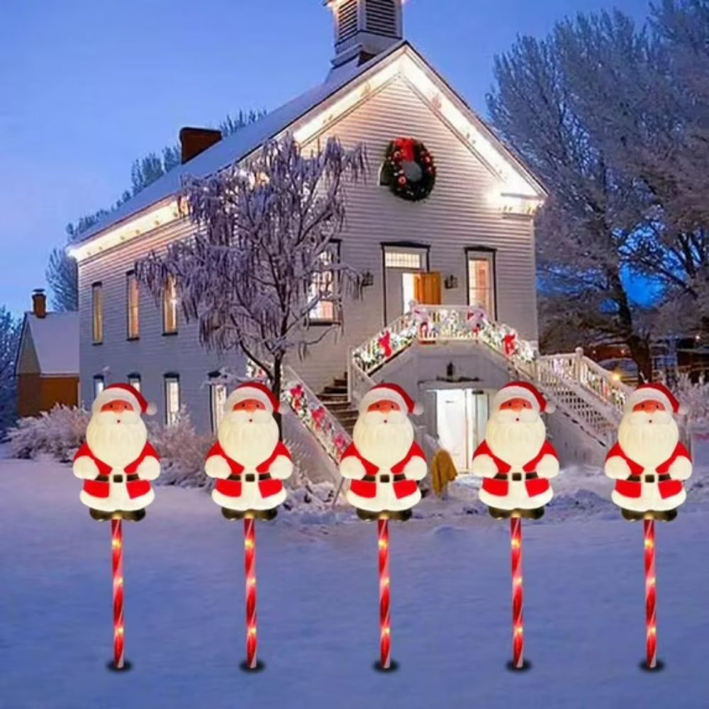 Christmas Pathway Light Outdoor Solar Garden Decoration Stake