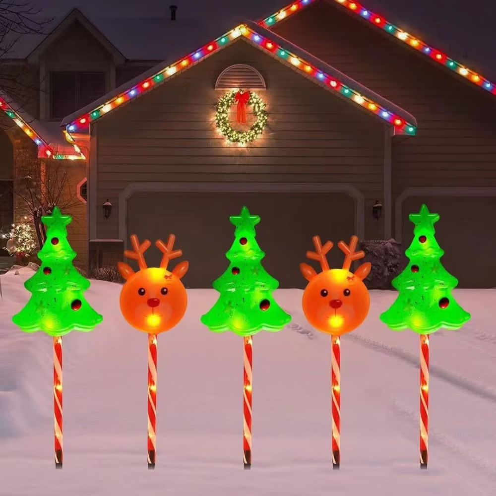 Christmas Pathway Light Outdoor Solar Garden Decoration Stake