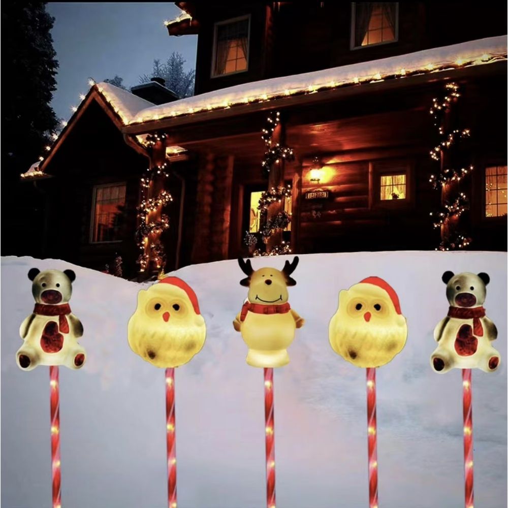 Christmas Pathway Light Outdoor Solar Garden Decoration Stake