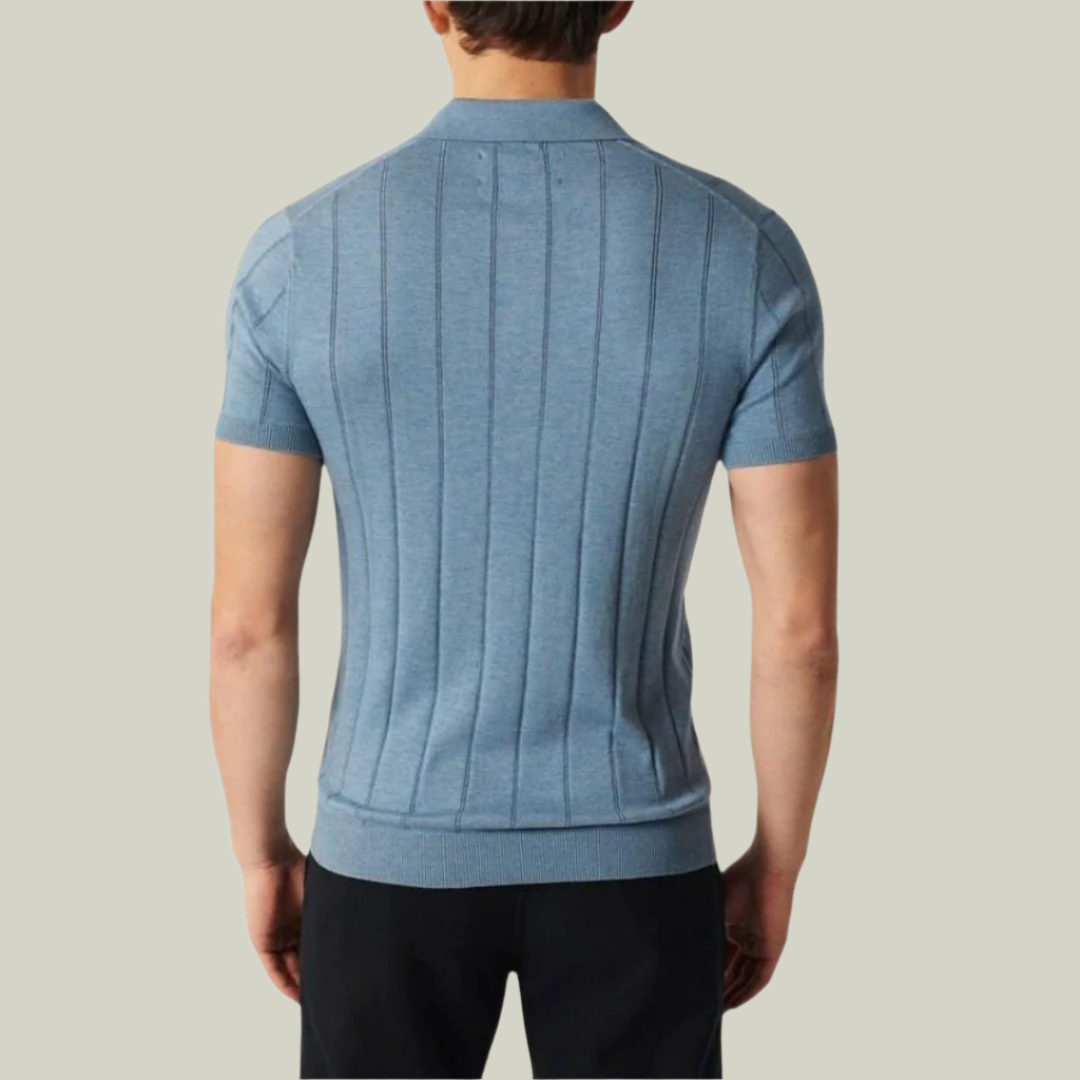 Men’s Slim Fit Polo Shirt | Lightweight Knit Short Sleeve