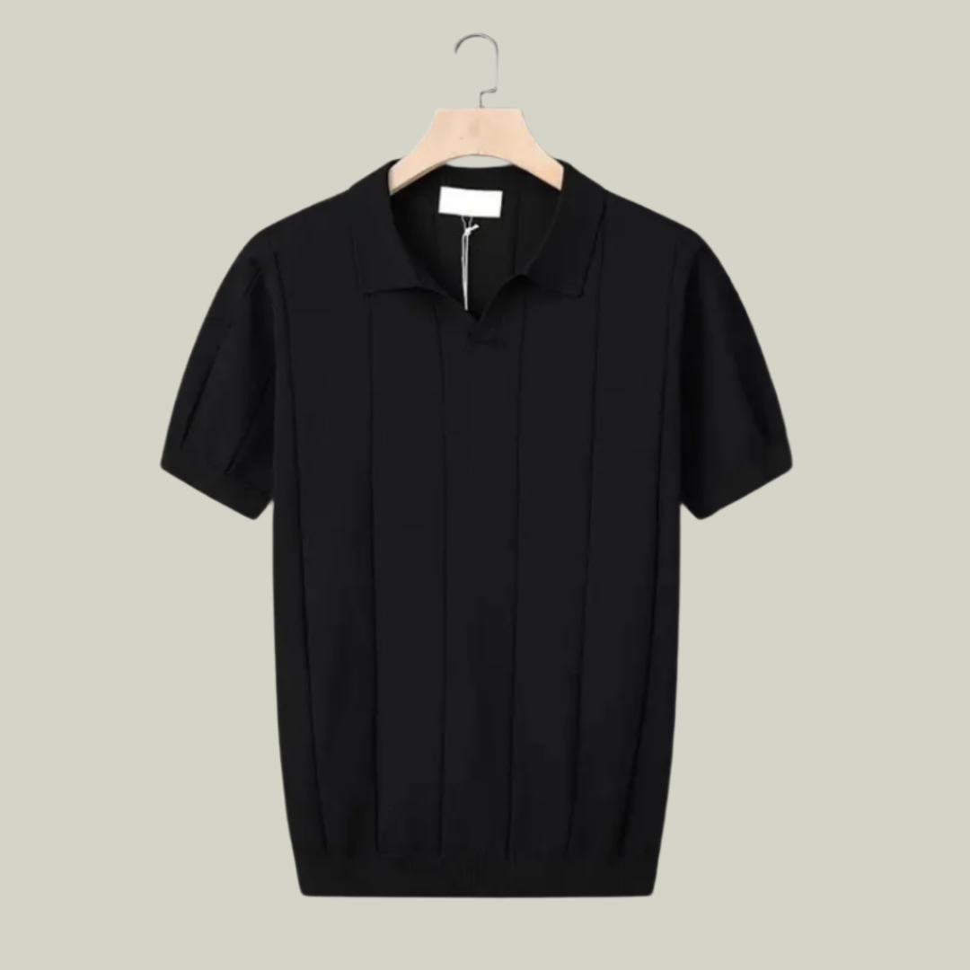Men’s Slim Fit Polo Shirt | Lightweight Knit Short Sleeve