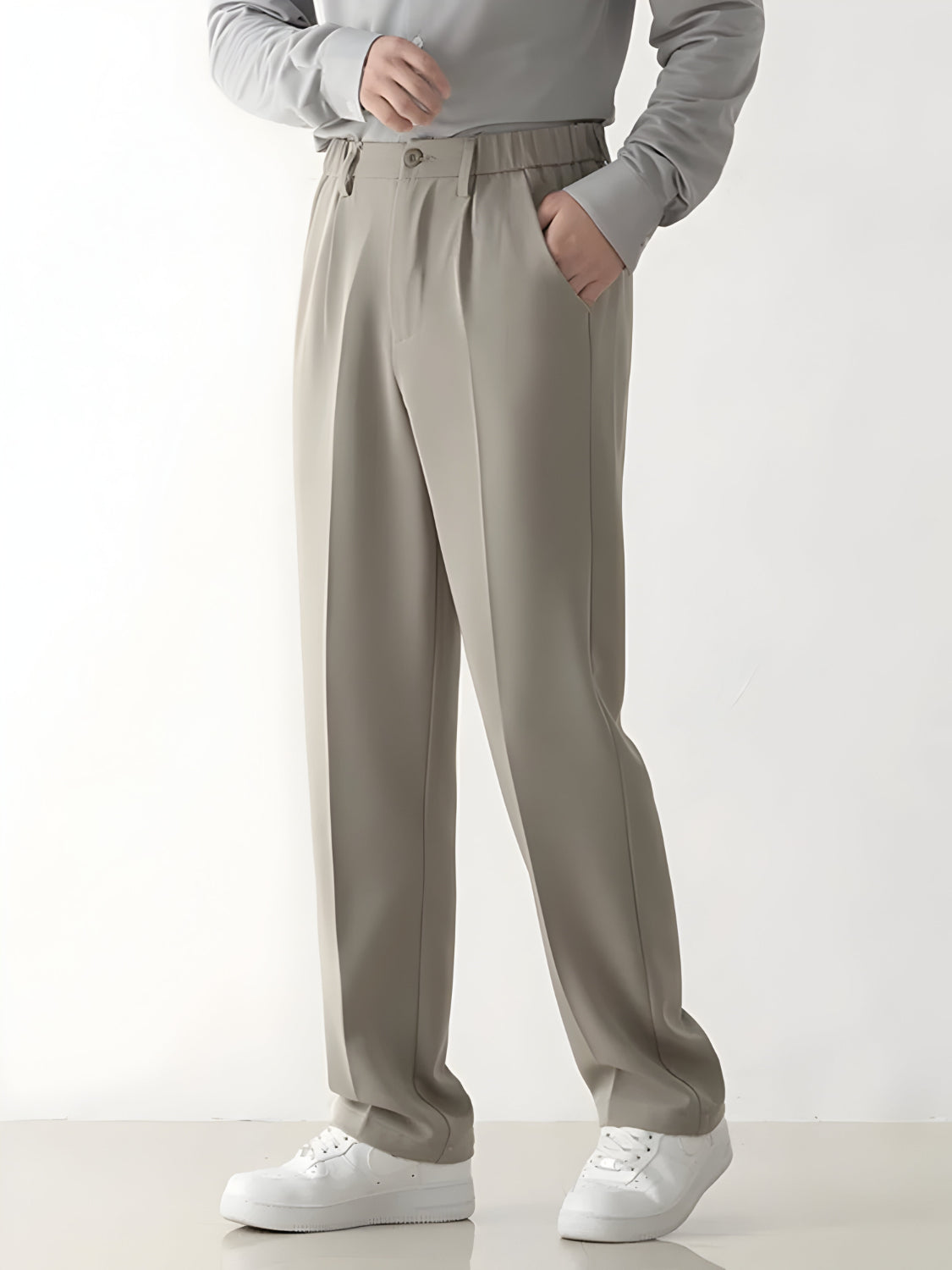 Men’s Baggy Wide Leg Pants Trousers | Relaxed Pleated Fit