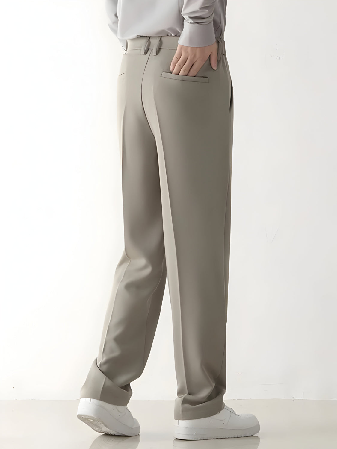 Men’s Baggy Wide Leg Pants Trousers | Relaxed Pleated Fit