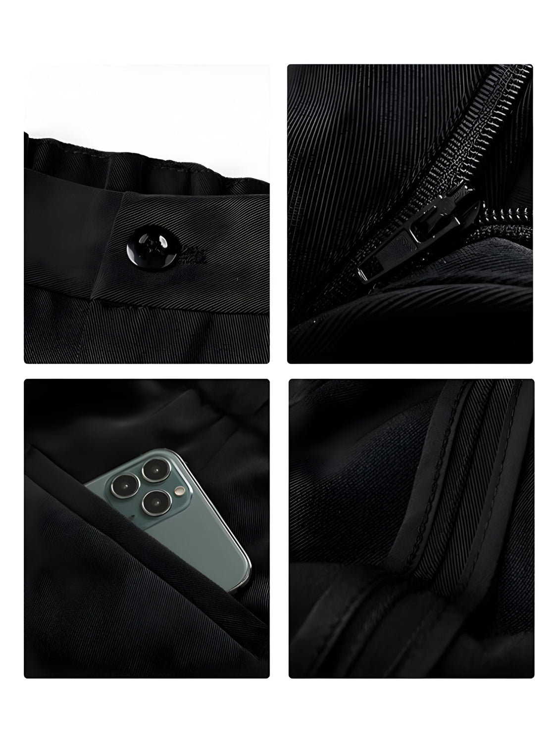 Men’s Baggy Wide Leg Pants Trousers | Relaxed Pleated Fit