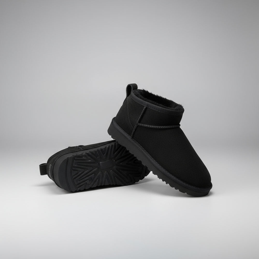 Women Snow Boots Ankle Shoes - Fur Lined Winter Warm