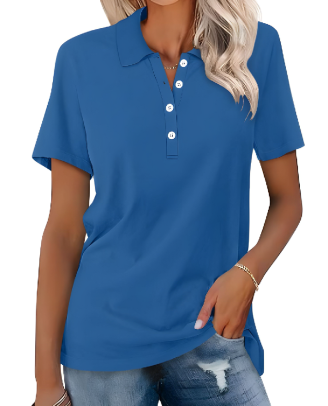 Women’s Casual Polo Shirt | Short Sleeve T Shirt Style
